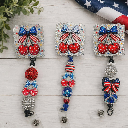 July 4th Badges (Cherry)